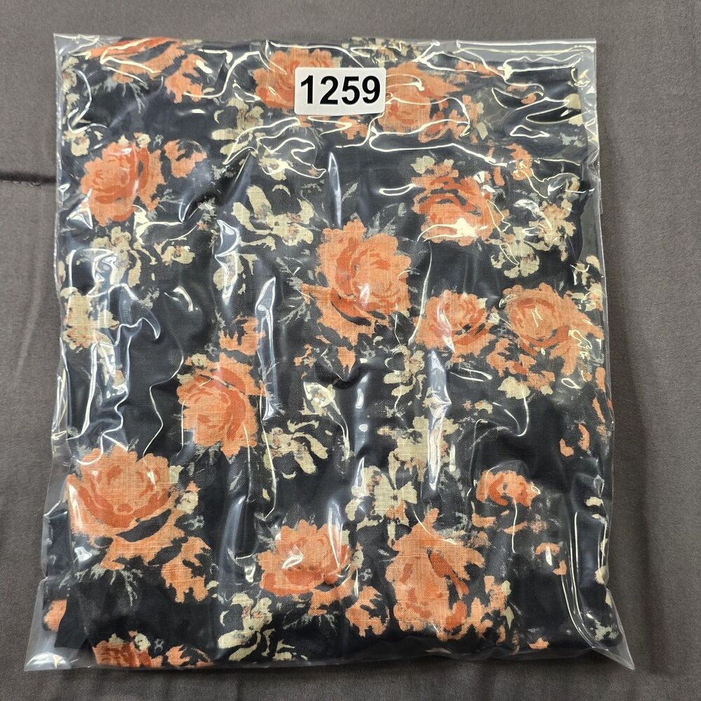 Free People Unreal Love Ruffle Collar Short Sleeve Floral Top Size XS - Picture 12 of 12